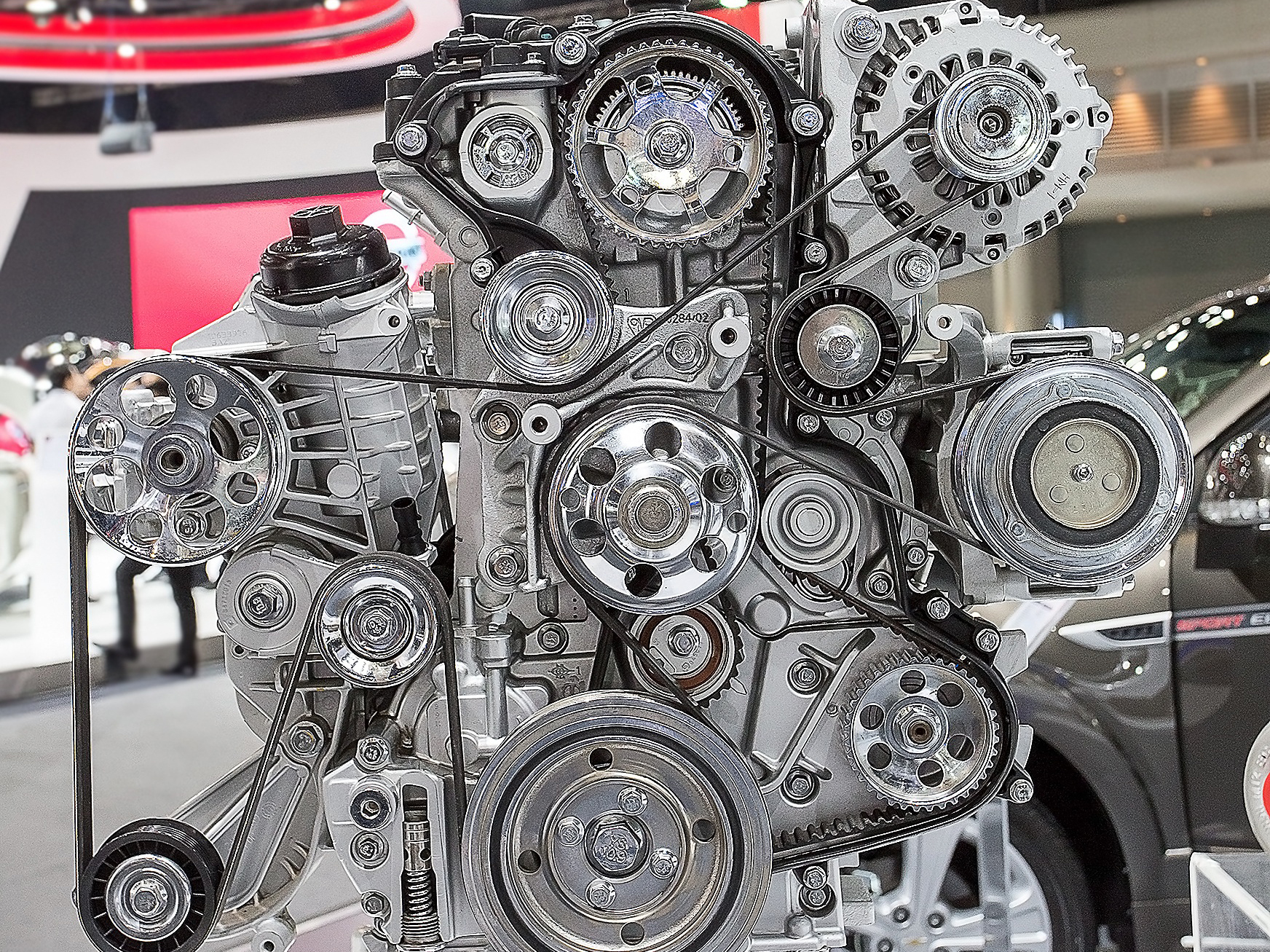 Duramax diesel engine components showcasing precision mechanics and performance features, relevant to Duramax diesel repair services in Jackson, MI.